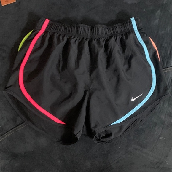 Nike Pants - Nike Women's Black Athletic Shorts with Colorful Trim